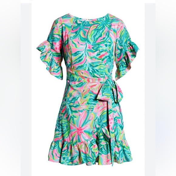 Lilly Pulitzer® Darlah Print Ruffle Dress - Picture 2 of 9
